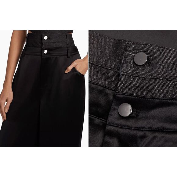 NWT Nonchalant Label Simon Double-Layer Wide-Leg Trousers Size Medium $311 - Picture 3 of 9